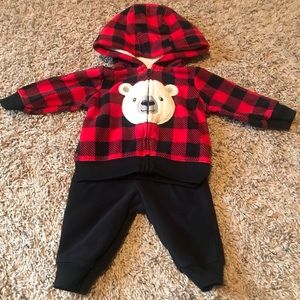 Fleece jacket and pants set